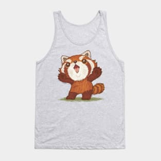 Red panda standing Tank Top